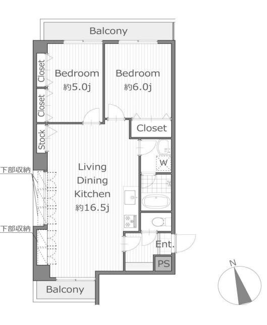 デュオ仲町台の物件間取画像