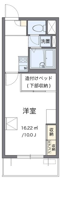 レオパレスパルコートEの物件間取画像