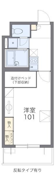 レオパレスパルコートＤの物件間取画像