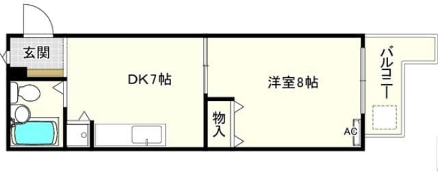 市ヶ尾森ビル八番館の物件間取画像