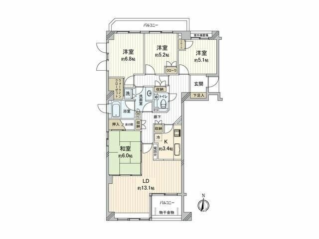 パークハイム鷺沼小台の物件間取画像