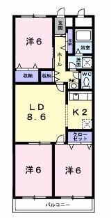 アルソーレ仲町台の物件間取画像