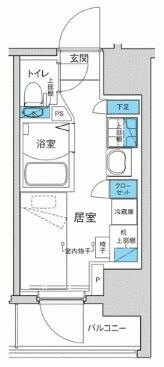 キャンパスヴィレッジ溝の口の物件間取画像