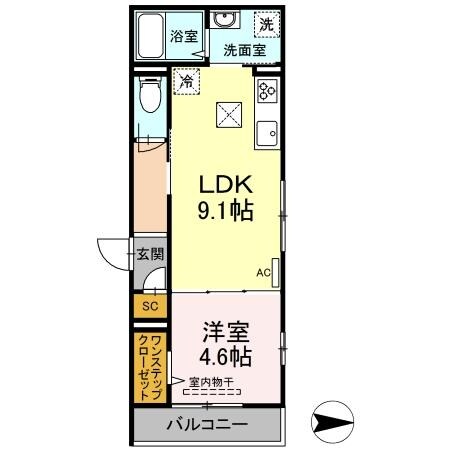 Viela de MIZONOKUCHIの物件間取画像