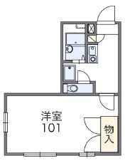 レオパレスルネッサの物件間取画像