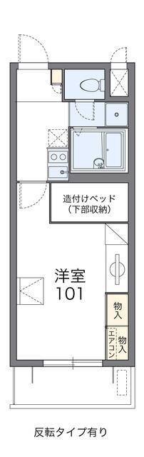 レオパレスパルコートＣの物件間取画像