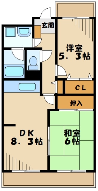 プラシードの物件間取画像