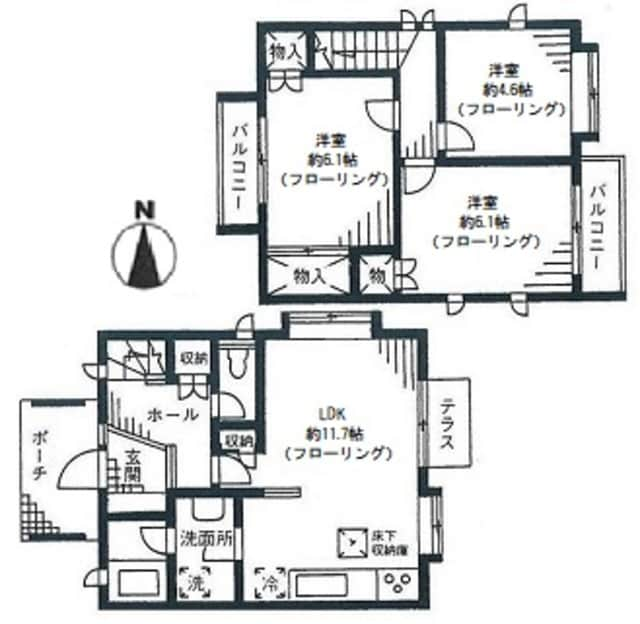 ヴェルドミール梶ケ谷の物件間取画像