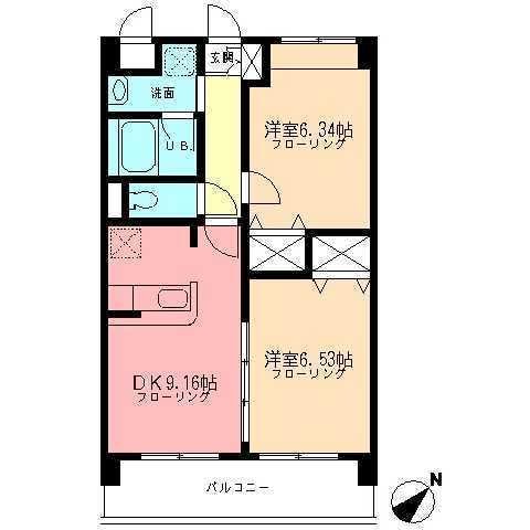 バレル鷺沼の物件間取画像