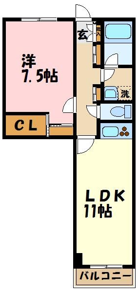 サファーレ中川の物件間取画像