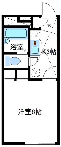 レオパレスさくら野の物件間取画像