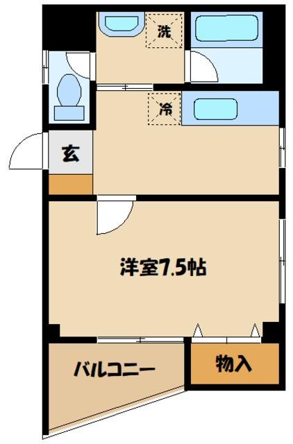 パレグリスィーヌの物件間取画像