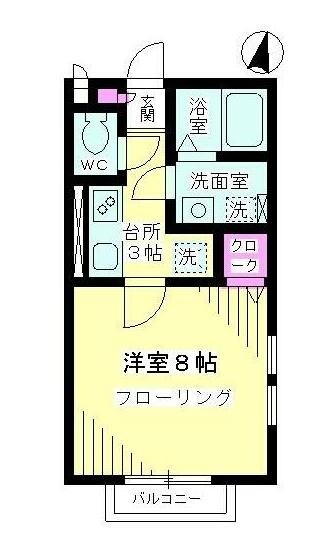 グリーンコートの物件間取画像