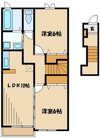 プリムローズの物件間取画像