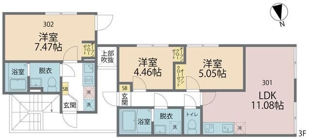 カインドネス玉川学園の物件間取画像