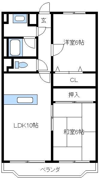 フォーシーズン田名IIの物件間取画像