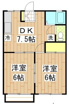 パストラル元橋本の物件間取画像