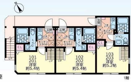 ハリコット鹿沼公園の物件間取画像