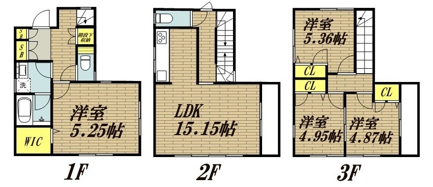 すすきの町戸建ての物件間取画像