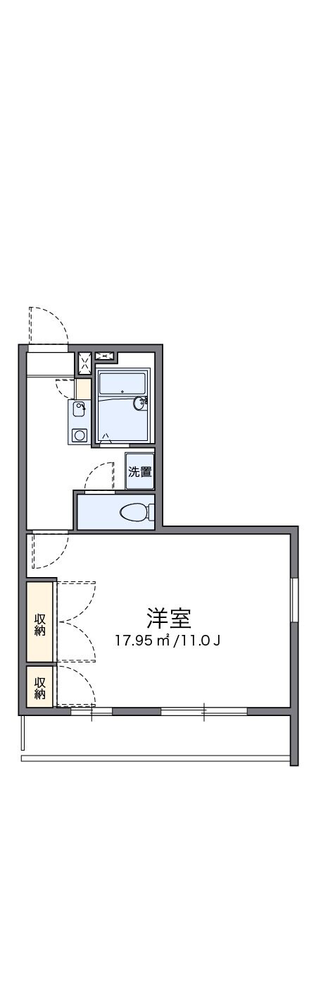 レオパレス柿ノ木の物件間取画像