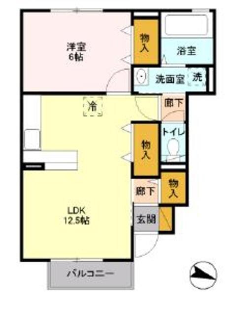 ハーモニー参番館の物件間取画像