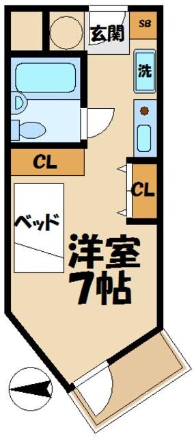 コスモヒルハウスCの物件間取画像