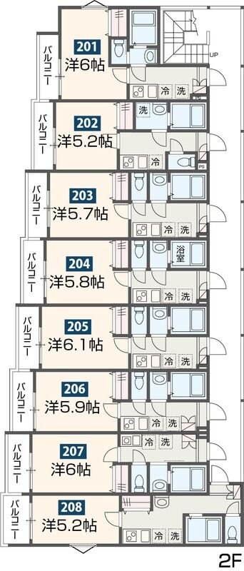 MELDIA西八王子IIの物件間取画像