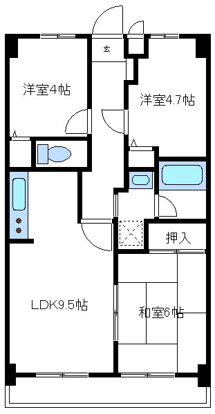 グランドール井上の物件間取画像