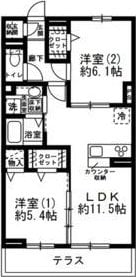 グラーティア相模原の物件間取画像