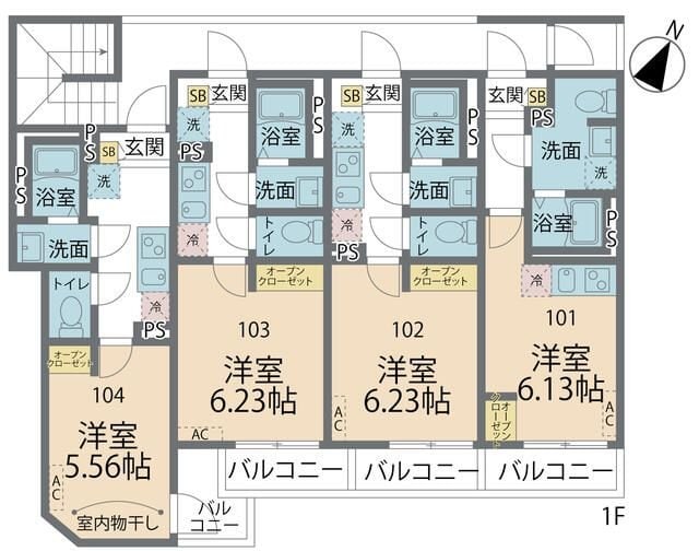 カインドネス町田の物件間取画像