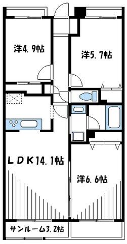 ハーベスト伍番館　　の物件間取画像