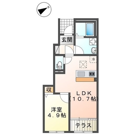 ハザマヒルズの物件間取画像