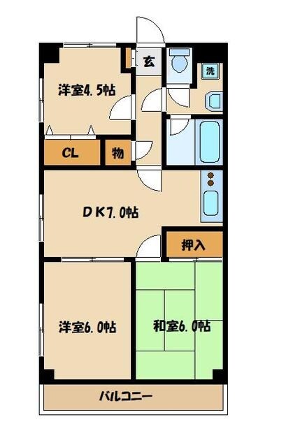 センチュリー鹿沼の物件間取画像