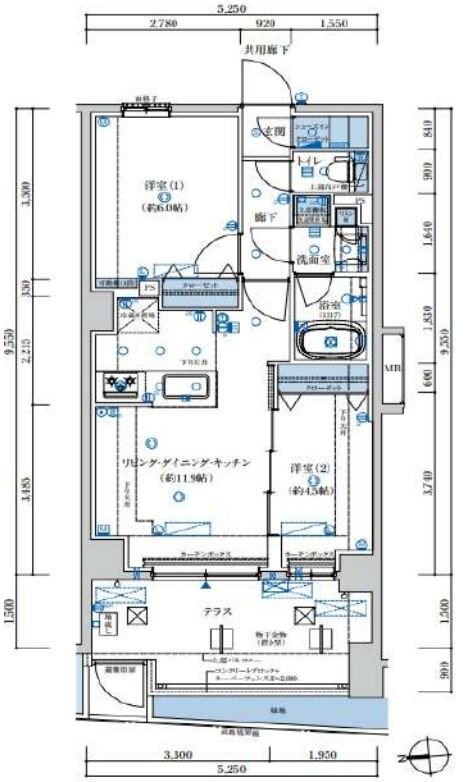 VITA八王子の物件間取画像