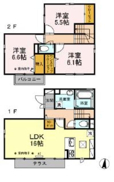 ソフィア　Ｂ棟の物件間取画像