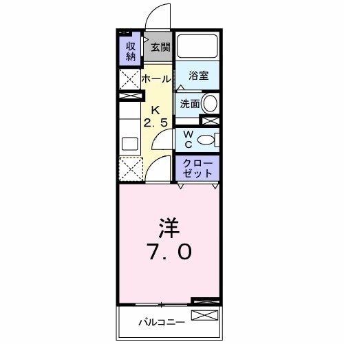 シャルマン麻溝台の物件間取画像