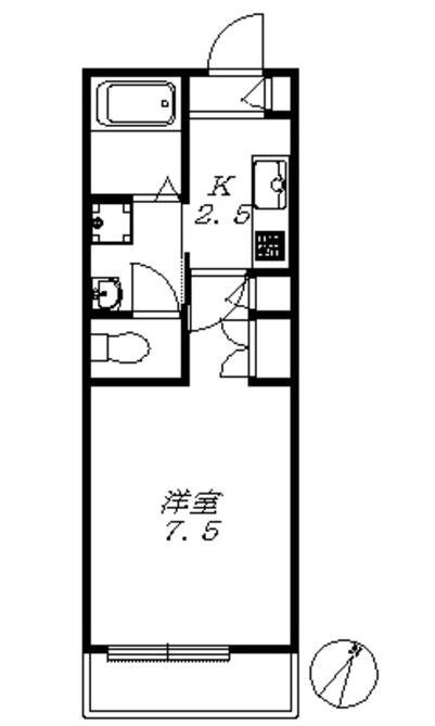 ハウス芹ヶ谷の物件間取画像