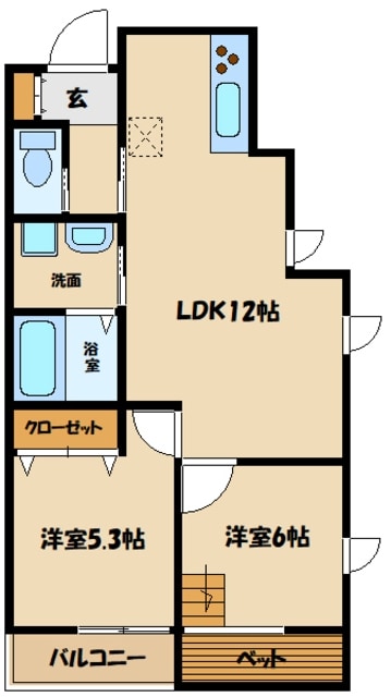 ウィズPの物件間取画像