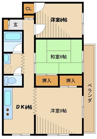 コンフォート中町の物件間取画像