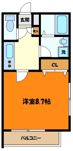 メゾンボヌール南大谷の物件間取画像