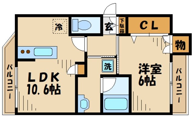 ピエッサ古淵の物件間取画像