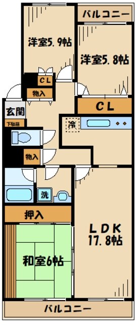 物件間取画像
