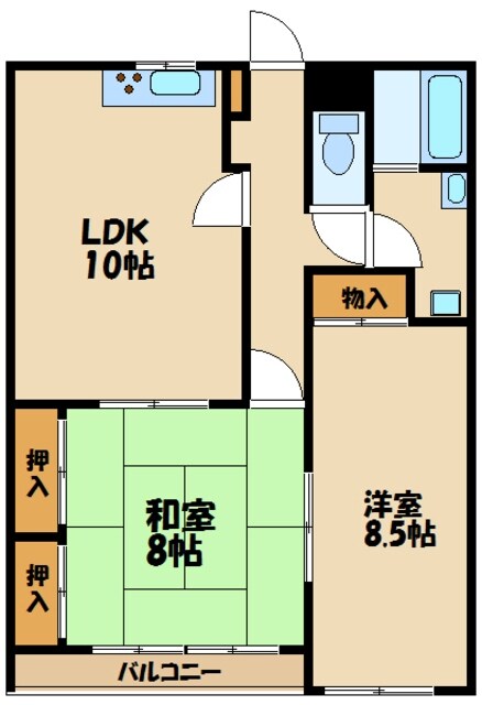 第１４明智ビルの物件間取画像