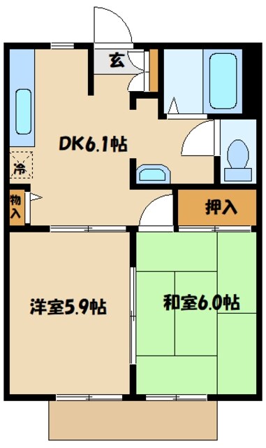 ラレス横山IIIの物件間取画像