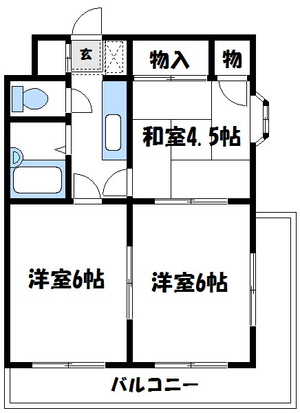 セジュール橋本の物件間取画像