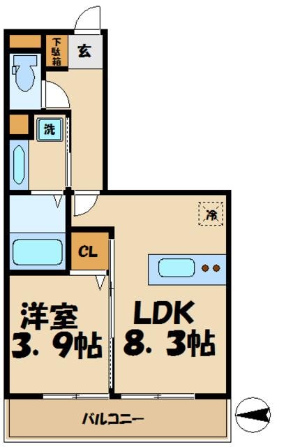 ＡＮＮＥＸ　ＧＡＲＤＥＮ　ＷＥＳＴ　ＷＩＮＧの物件間取画像