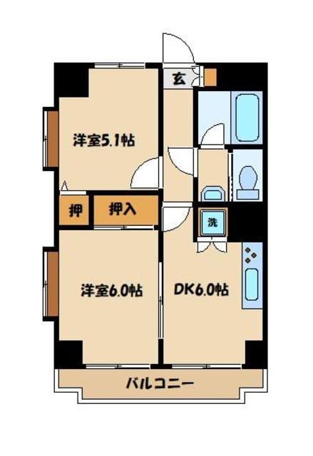 デイム橋本の物件間取画像