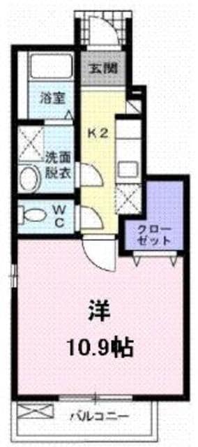 サニーフラットの物件間取画像