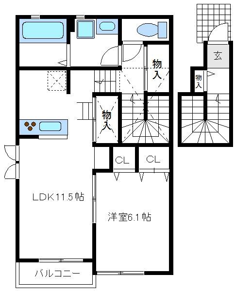 ベルリードグランの物件間取画像