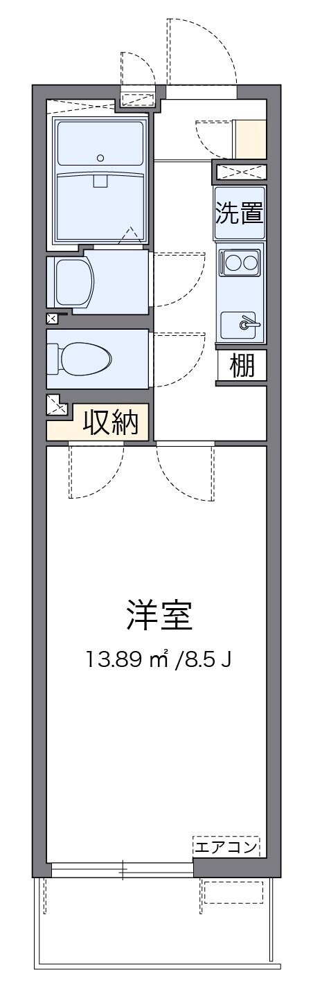 クレイノレジデンス矢上の物件間取画像